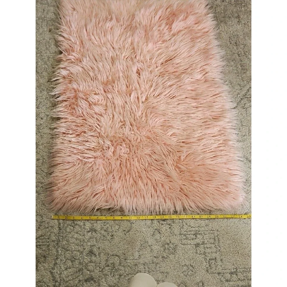 Safavieh Faux Sheep Skin Rug - Blush Pink
